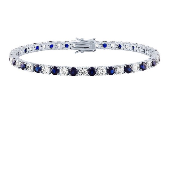 Helzberg Diamonds Jewelry Blue Sapphire Tennis Bracelet From